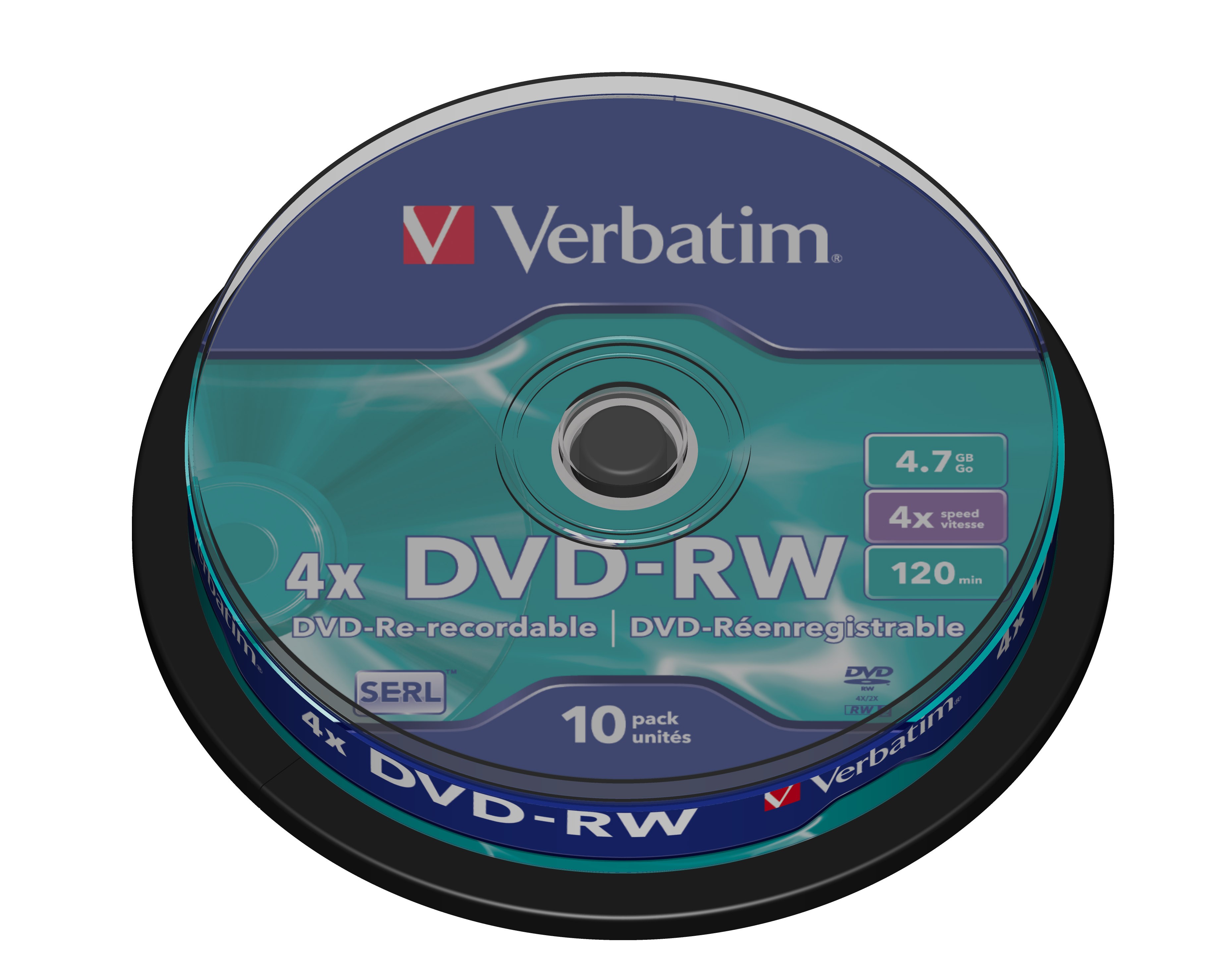 verbatim DVD-RW 4,7 GB wiederbeschreibbar, 10 St.