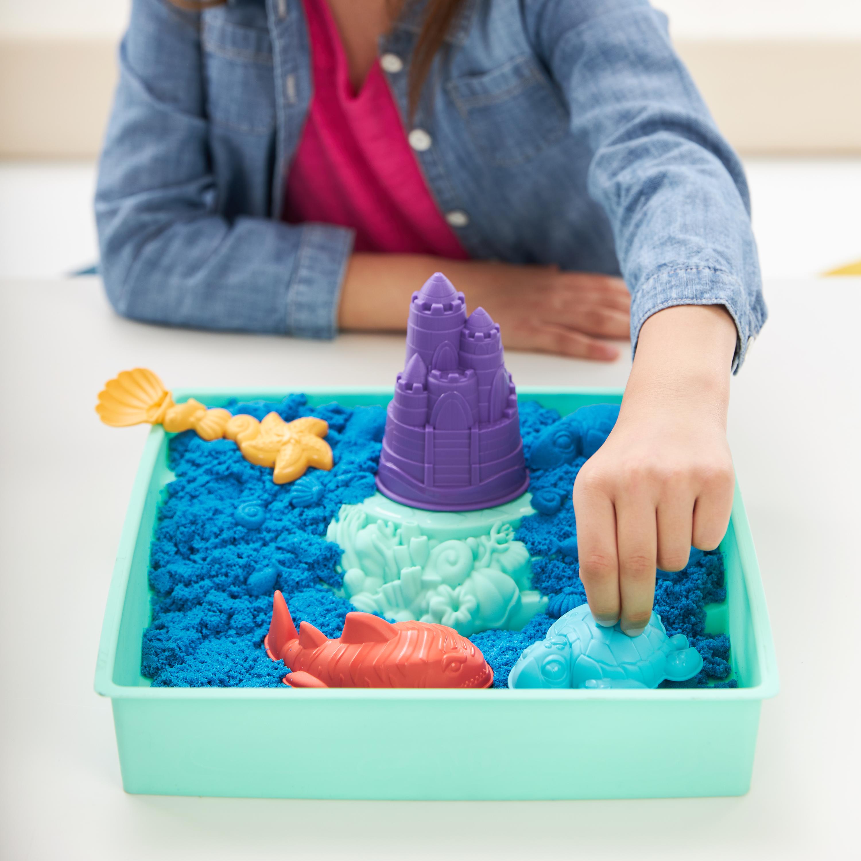 Kinetic Sand - Sandbox Set blau, Spielsand