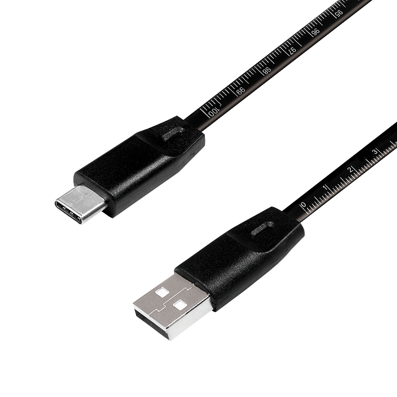 Logilink USB 2.0 Kabel zu USB-C Stecker, schwarz, 1,0m