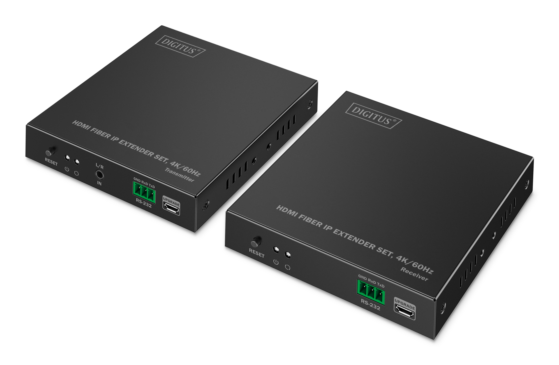 DIGITUS Extender Set HDMI Fiber IP 4K/60Hz schwarz