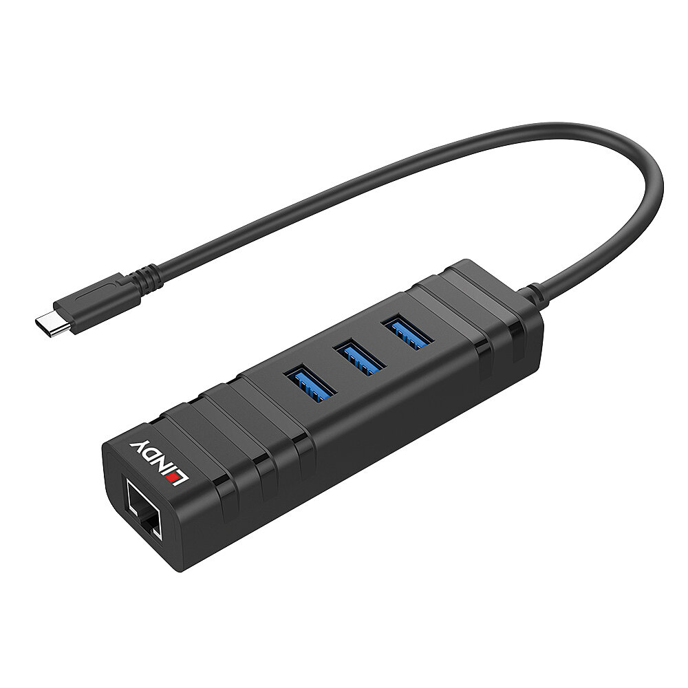 LINDY USB 3.1 Hub und Gigabit Ethernet Adapter USB 3.1 Gen 1 / USB 3.0 USB Typ C
