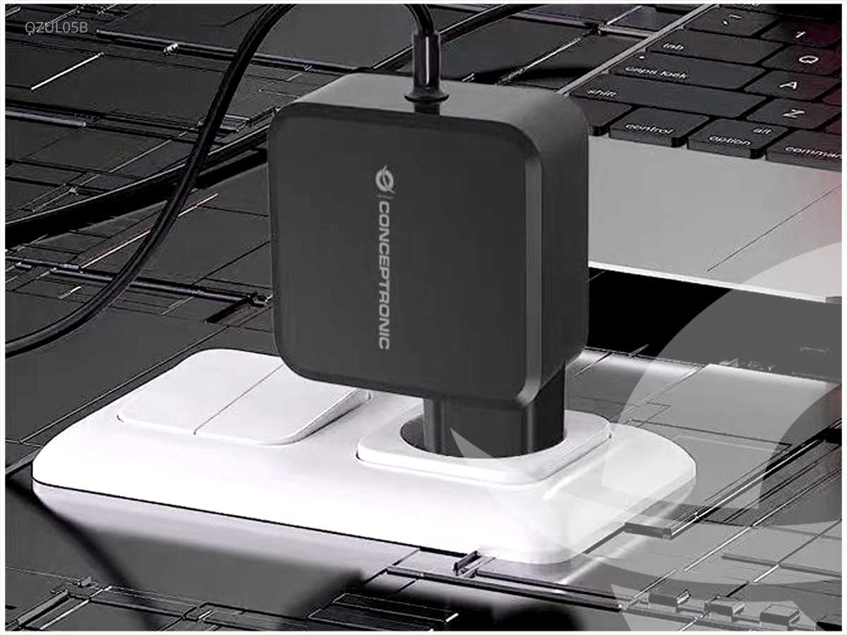 CONCEPTRONIC Ladegerät 1Port GaN USB-C Desk 100WPD3.0/PPS sw