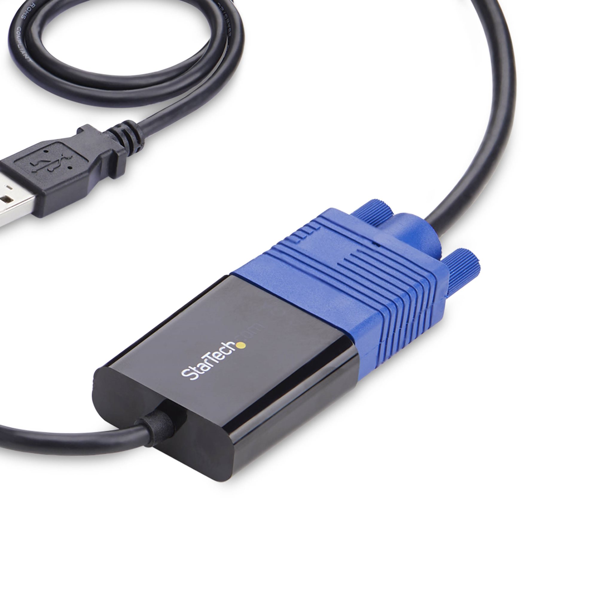 STARTECH.COM Mobiler Laptop Crash-Cart-Adapter USB-VGA-Mini DisplayPort KVM-Konsole Dateiubertragung-Videoaufzeichnung TAA