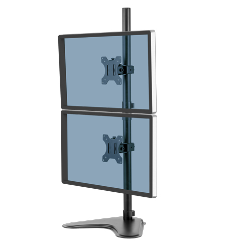 Fellowes Monitor-Halterung Seasa 8044001 schwarz für 2 Monitore, Tischständer