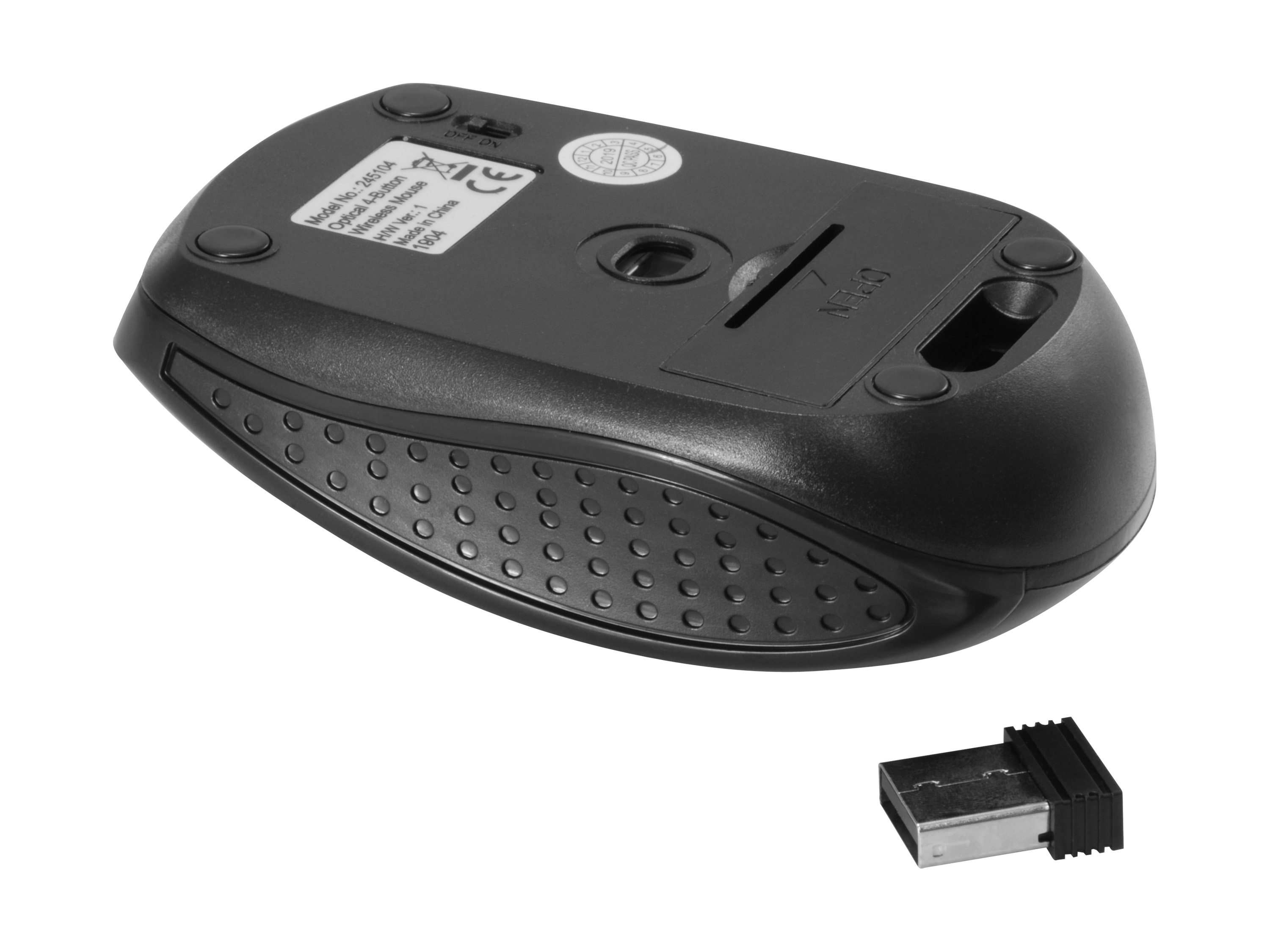 Equip Reisemaus Wireless USB-A + 4Tasten L+R schwarz