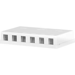 EFB Keystone Anschlussbox, 6Port, Aufputz,