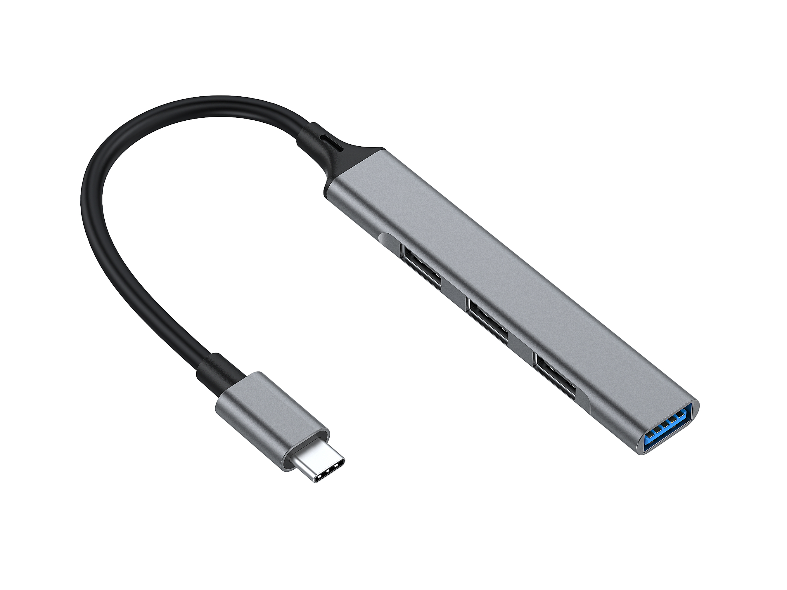 Equip 4-Port USB-C3.2-Hub->3xUSB-A 2.0/1xUSB-A3.0 5Gbps