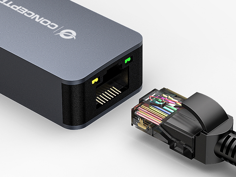 CONCEPTRONIC Adapter USB-A3.0->2.5GbE WoL 5Gbs 0.14m sw