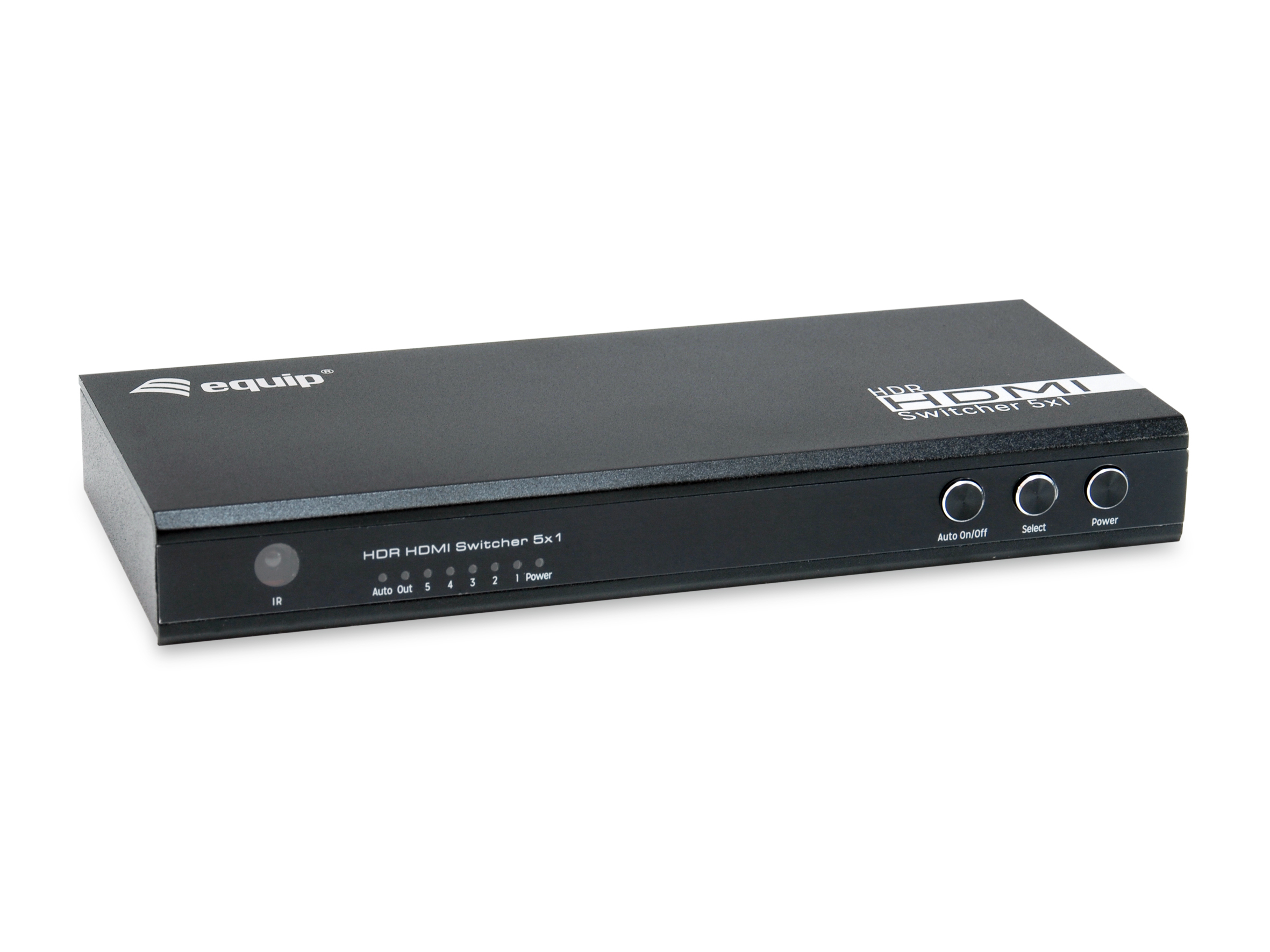 Equip Switch HDMI2.0 5-In/1-Out +Fernbed. 4K/60Hz 18Gbps