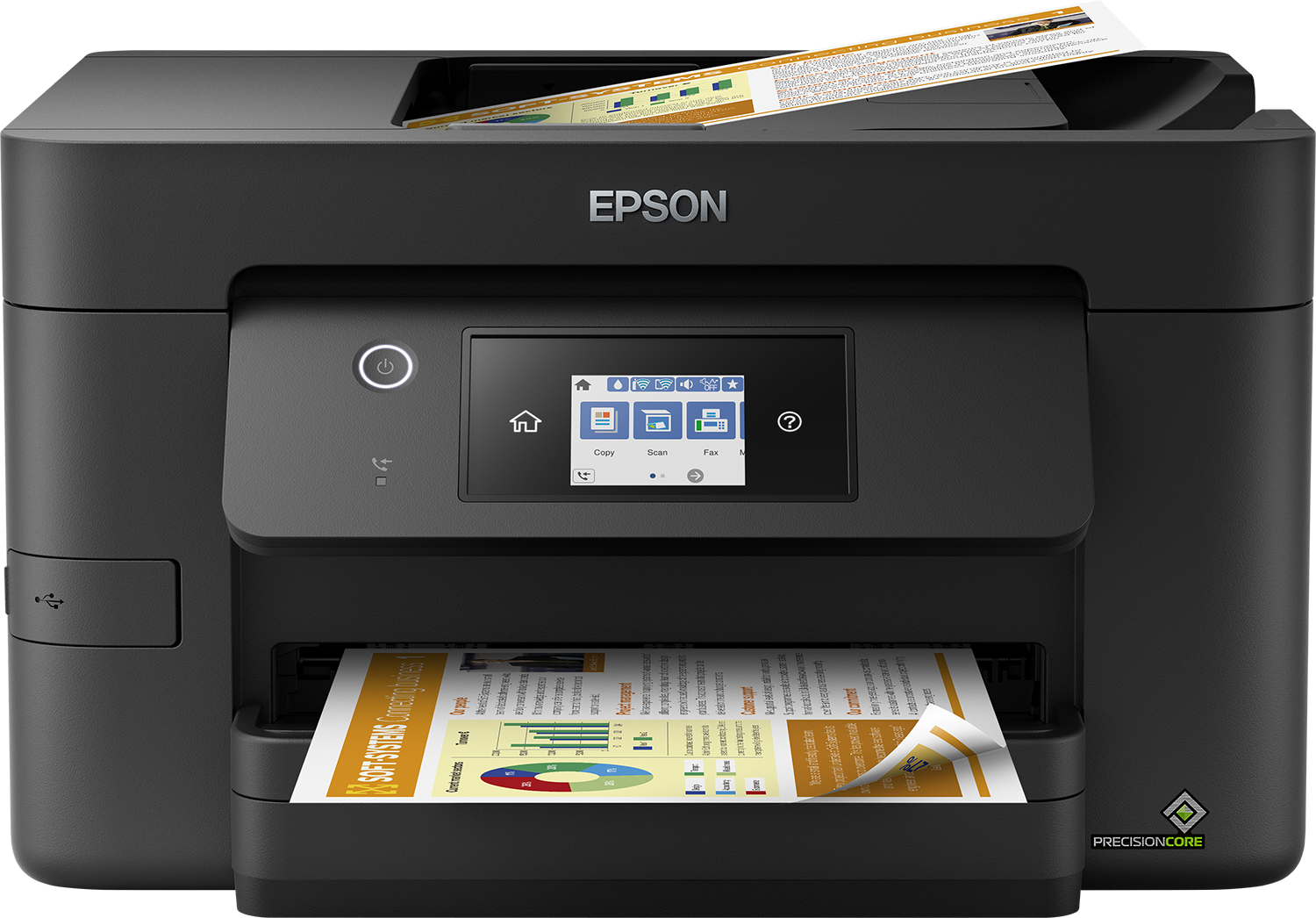 EPSON WorkForce Pro WF-3820DWF 4 in 1 Tintenstrahl-Multifunktionsdrucker schwarz