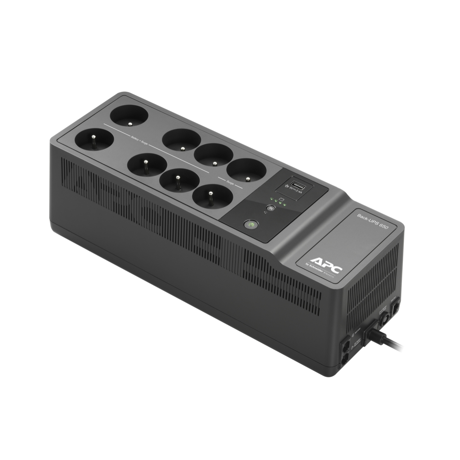 APC Back-UPS BE650G2-FR UPS AC 220/230V 400Watt 650VA USB output connectors 8 Black