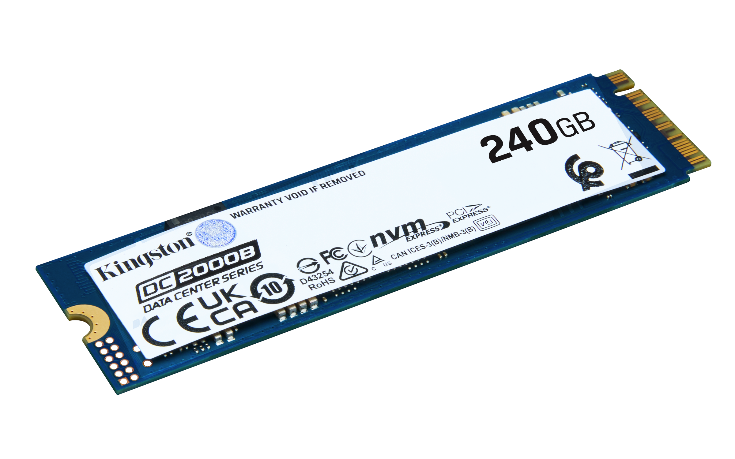 KINGSTON 240GB DC2000B PCIe 4.0 M.2 2280 Enterprise SSD No Heatsink