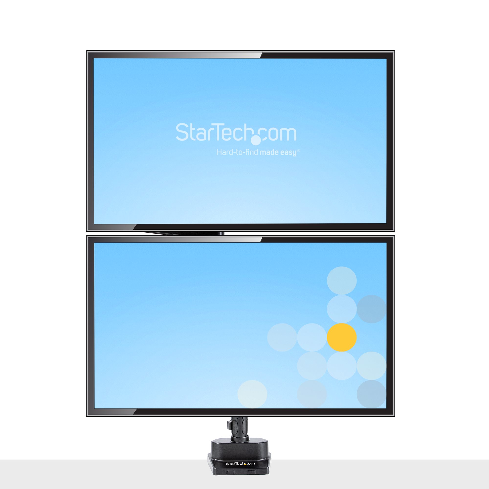 DESK MOUNT DUAL MONITOR ARM .