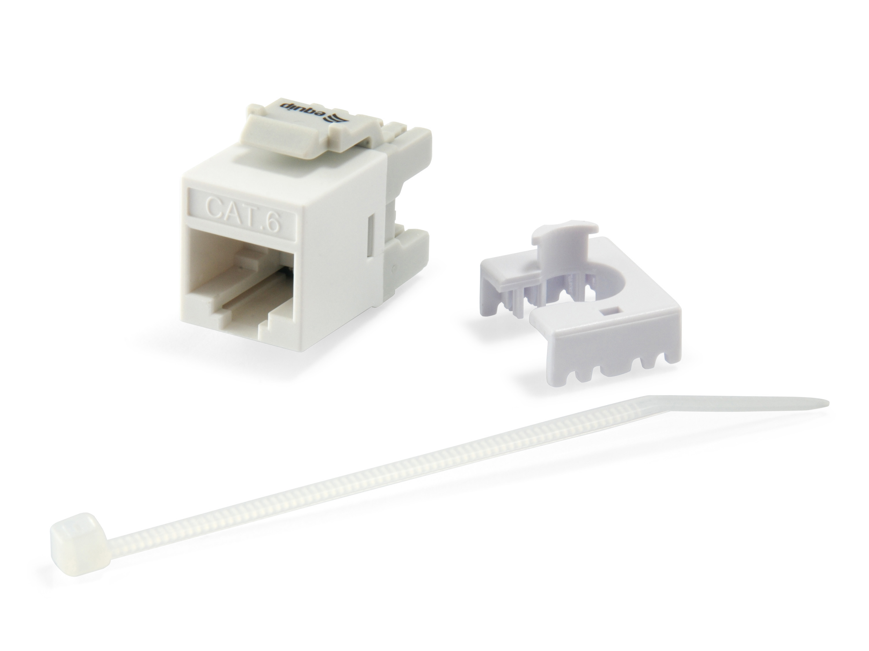 Equip Keystone Jack ungeschirmt Cat6 LSA schlank 8Stk ws