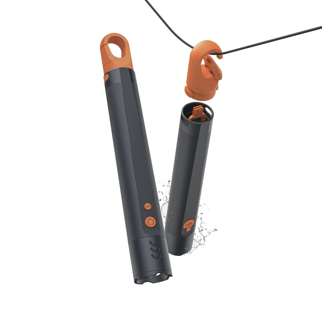 hama FLX1200-C LED Taschenlampe grau 21,0 cm, bis zu 1200 Lumen, 1 St.