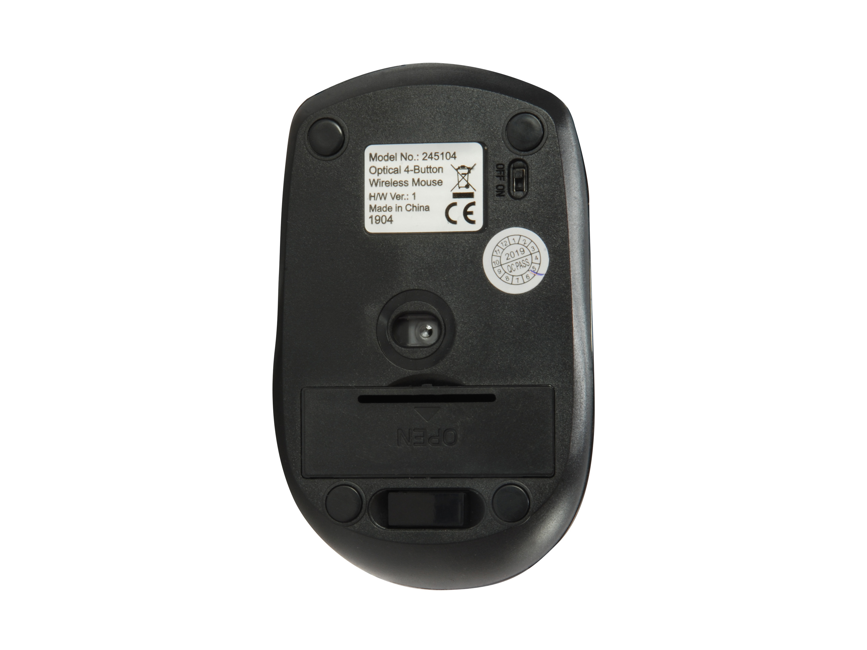 Equip Reisemaus Wireless USB-A + 4Tasten L+R schwarz