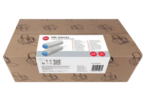 GBC Laminierfolienrolle Velocity glänzend für diverse Formate bis A4 80 micron, 1 St.