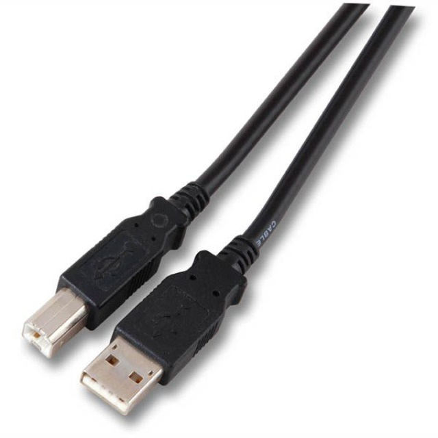 EFB USB2.0 Anschlusskabel A-B,St.-St.,5m,schwarz,Classic