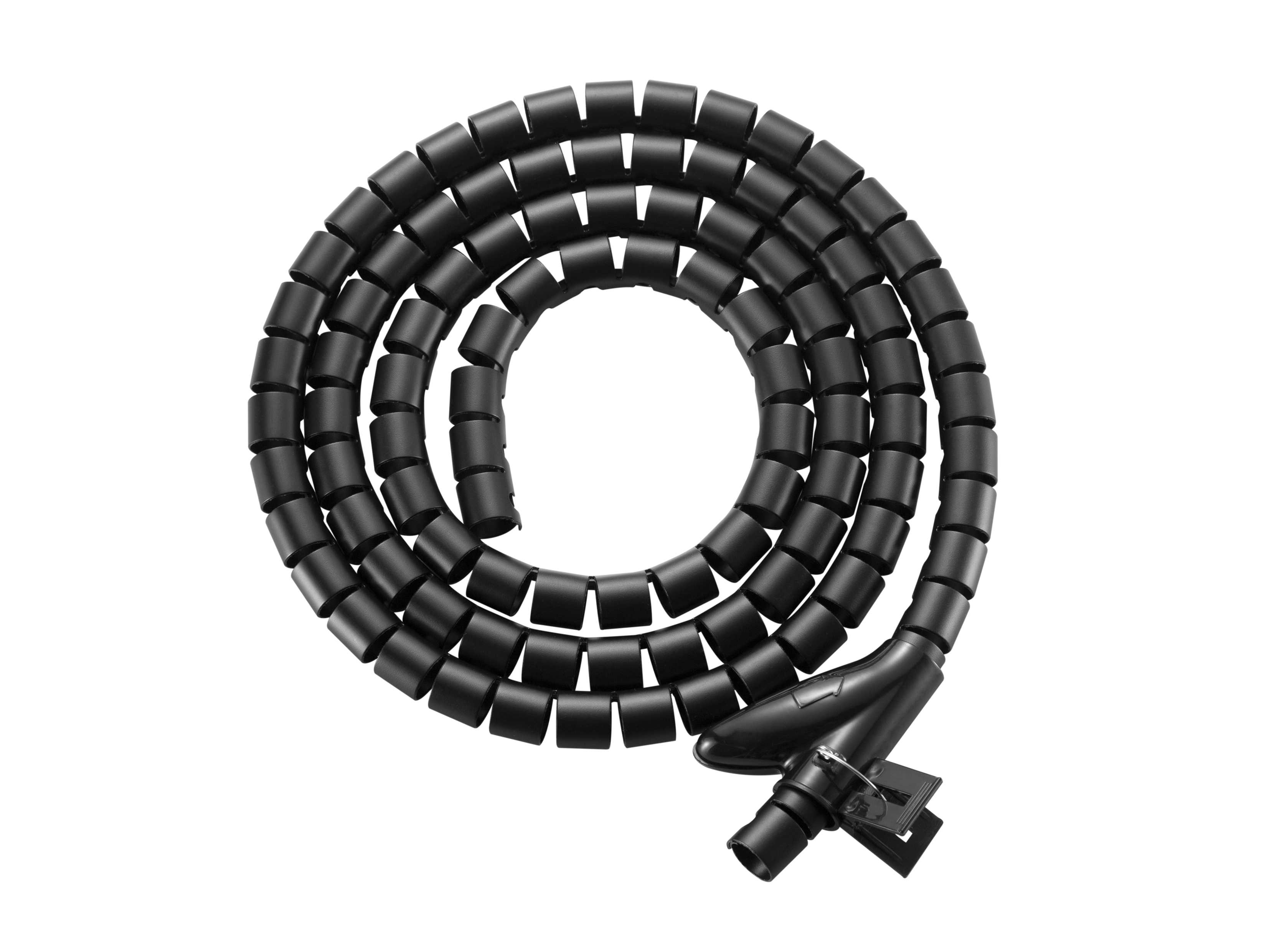 Equip Spiral-Kabelschlauch +Untertischmontage 2.50m schwarz Polybeutel