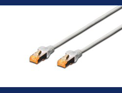 DIGITUS Patchkabel Cat6 S/FTP 2xRJ45 7.0m grau Hebelschutz Polybeutel