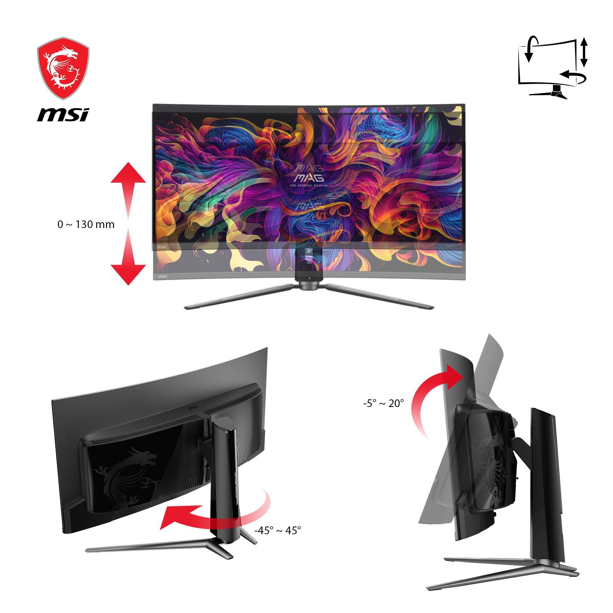 MAG 341CQPDE QD-OLED, Gaming-Monitor