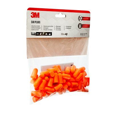 3M 1100 Ohrstöpsel 35 dB Schaumstoff, 30 Paar