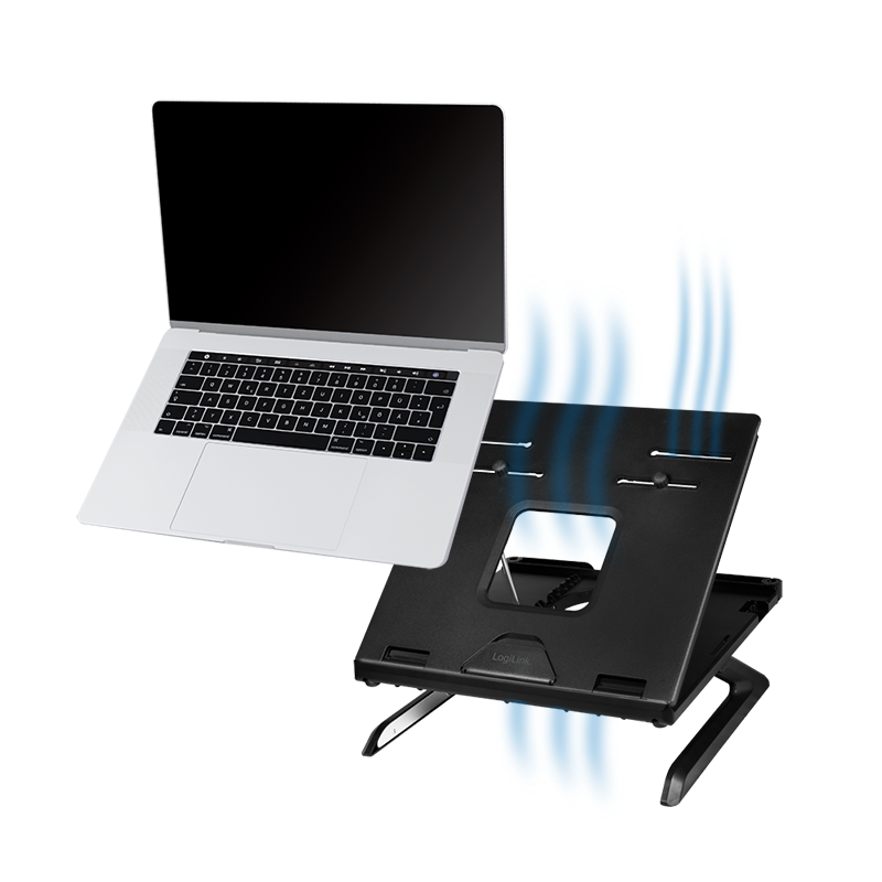 Logilink Notebook Ständer mit Smartphone-Halterungen,10-16