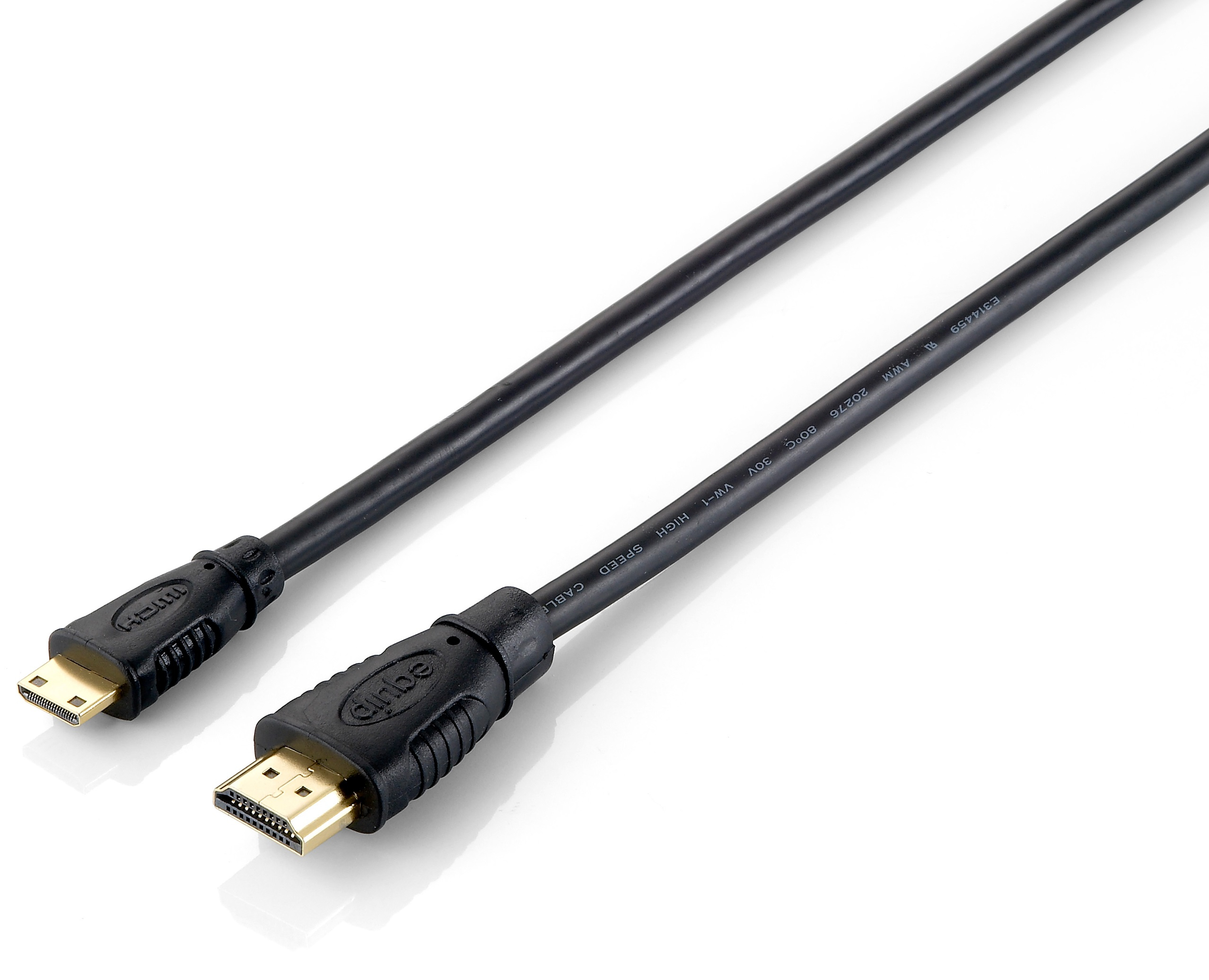 Equip HDMI->Mini HDMI 4K/30Hz St/St 1.00m schwarz Polybeutel