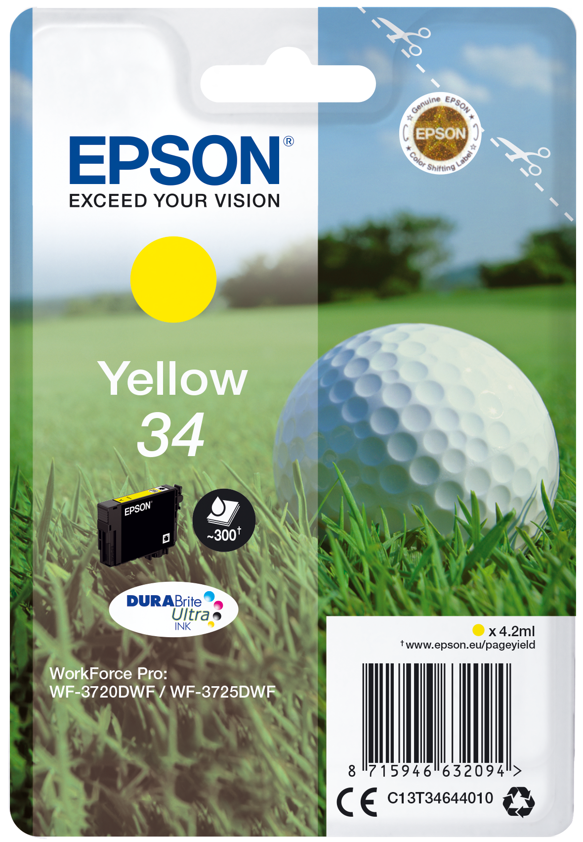 EPSON 34 / T3464 (Golfball) gelb Druckerpatrone
