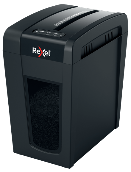 Rexel Secure X10-SL Aktenvernichter mit Partikelschnitt P-4, 4 x 40 mm, bis 10 Blatt, schwarz