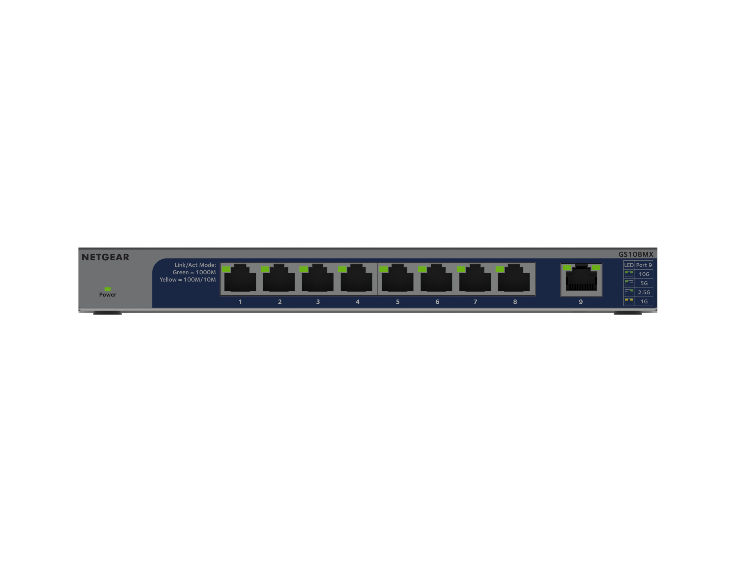 8X 1G PORT UNMANAGED SWITCH 10G/MULTI-GIG UPLINK PORT