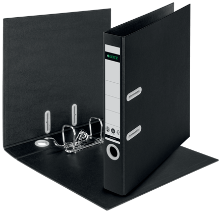 LEITZ recycle 1019 Ordner schwarz Karton 5,0 cm DIN A4, 1 St.