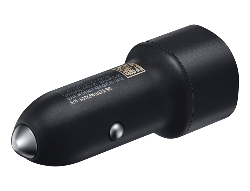 Samsung EP-L1100NB Schnellladegerät mit 2 USB- A Anschlüssen Schwarz Bulk
