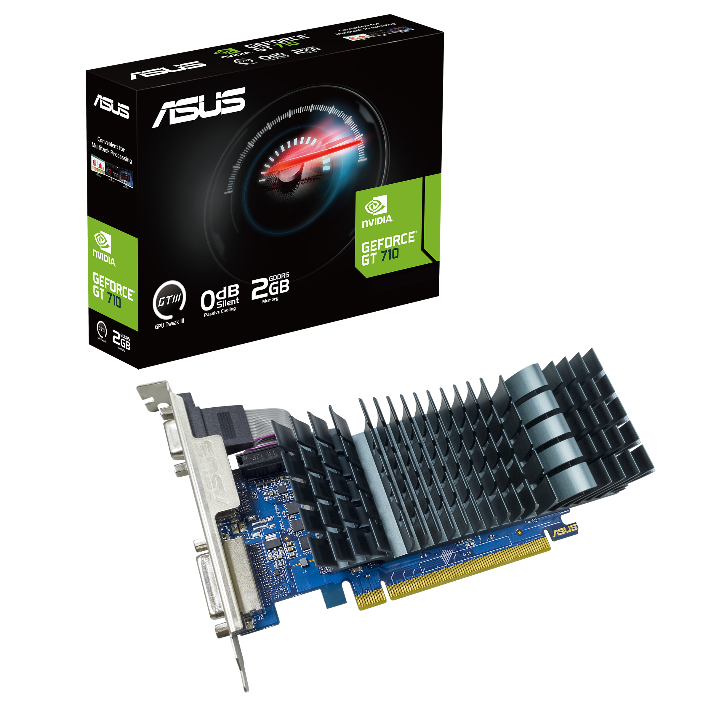 ASUS GT710-SL-2GD5-BRK-EVO GF GT710 2GB D-Sub DVI HDMI