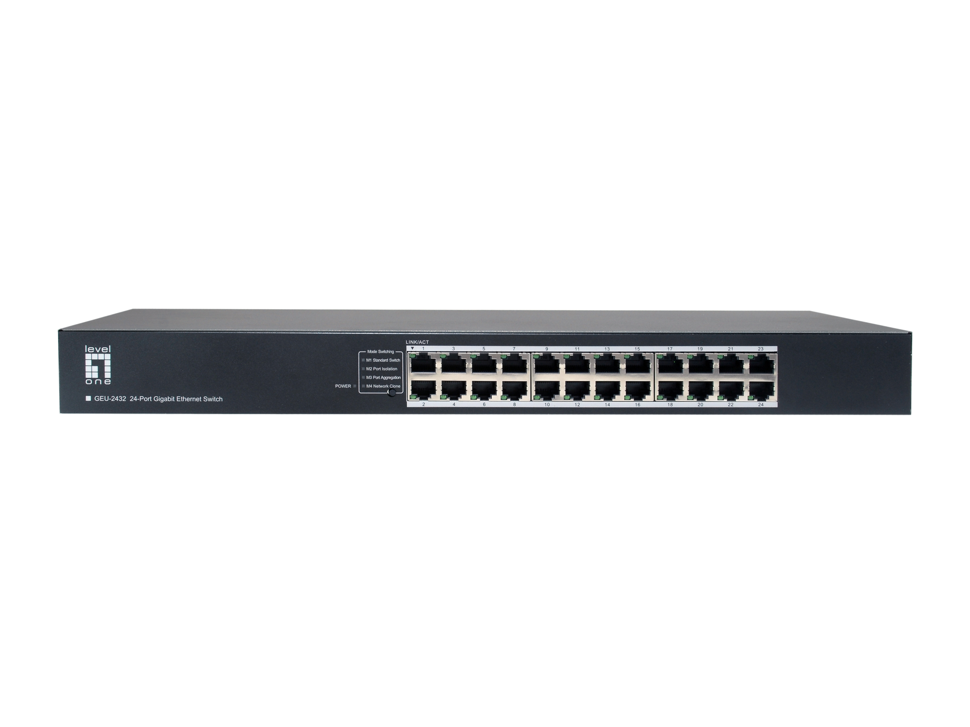 LevelOne Switch 24xGE 19 unmanaged Metall
