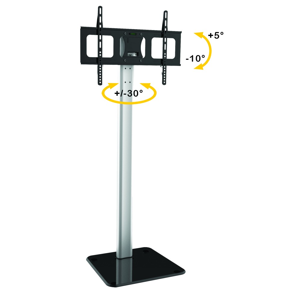 TECHLY Standhalterung fuer Displays Bildschirme LCD LED von 80 bis 178cm 32-70Zoll fuer Ihre Ausstattung bis 50 KG VESA max 600X400