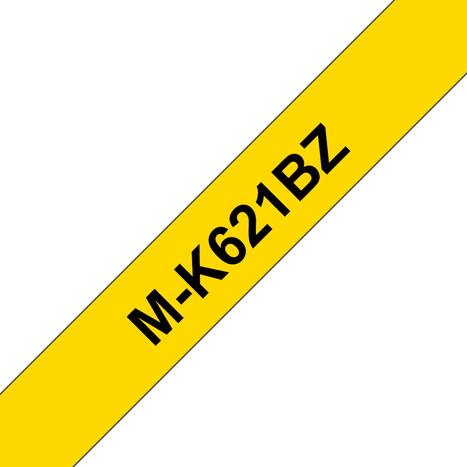 brother Schriftband M-K M-K621 MK621BZ, 9 mm, schwarz auf gelb, 1 St.