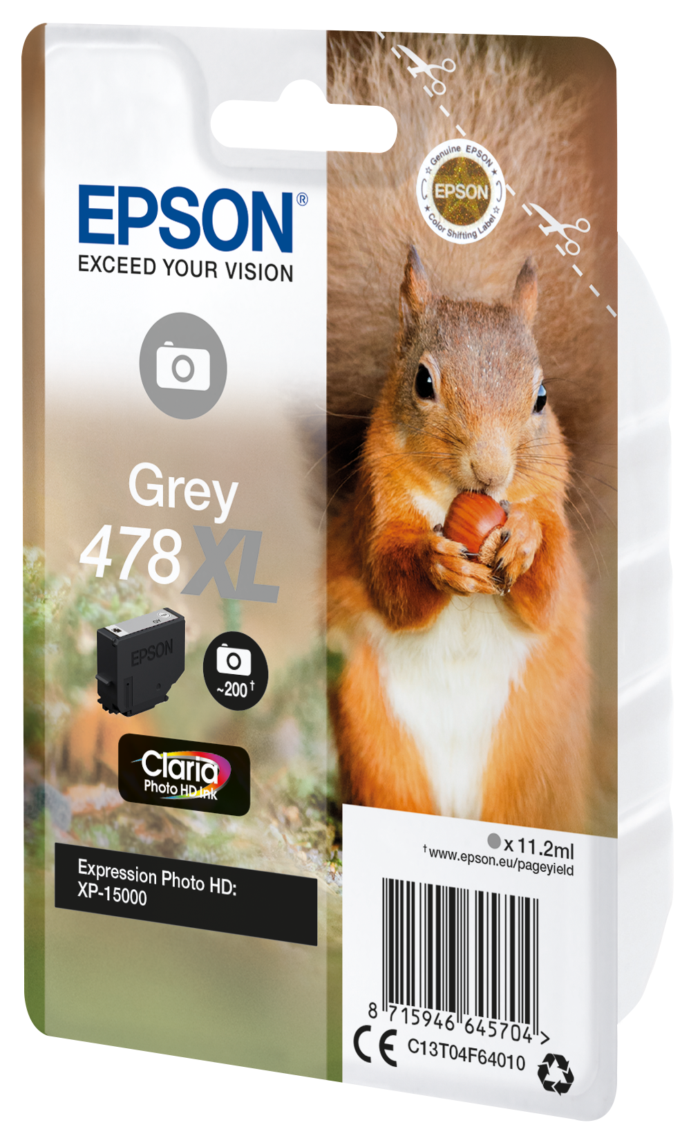 EPSON 478XL/T04F64 (Eichhörnchen) grau Druckerpatrone