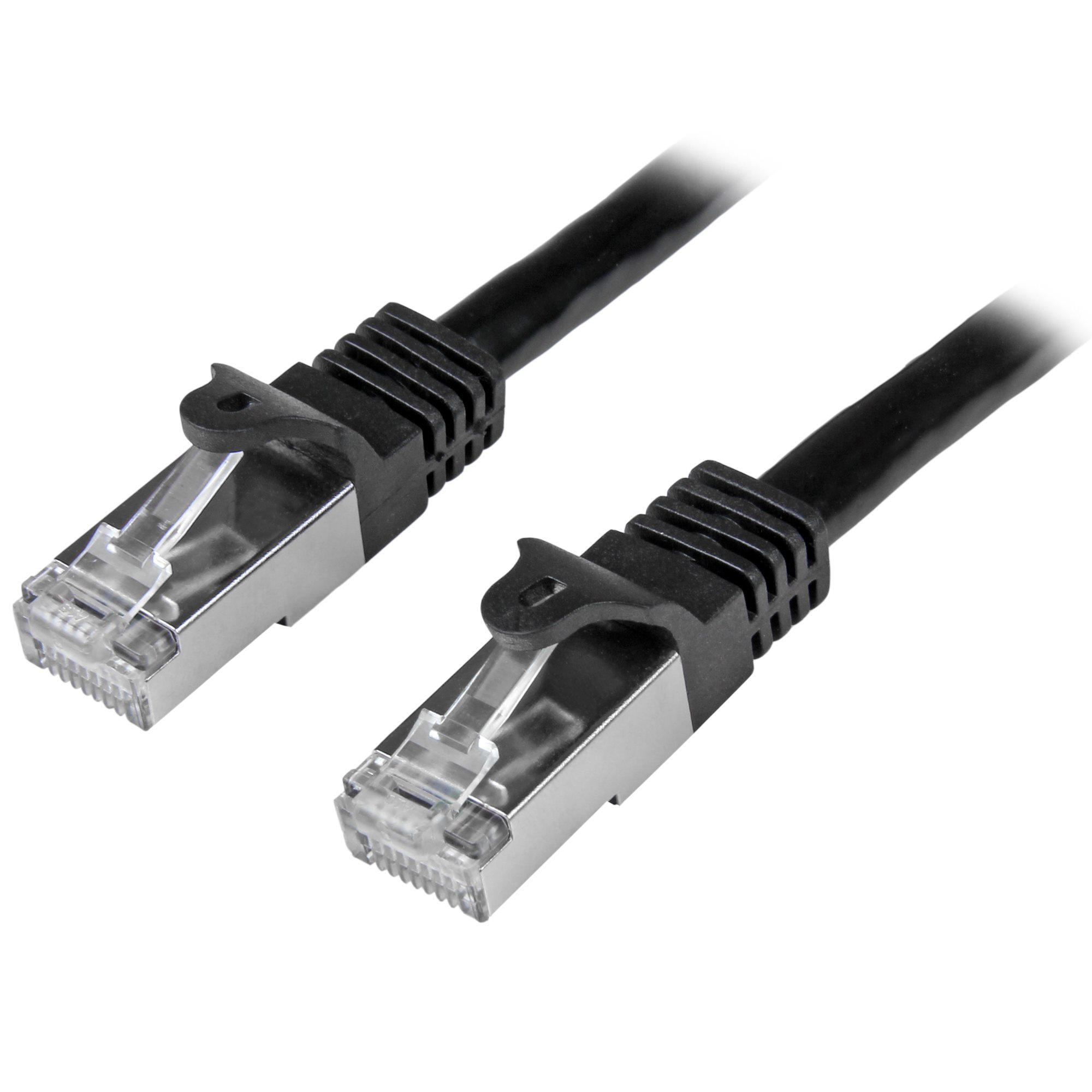 0.5M BLACK CAT6 SFTP CABLE .