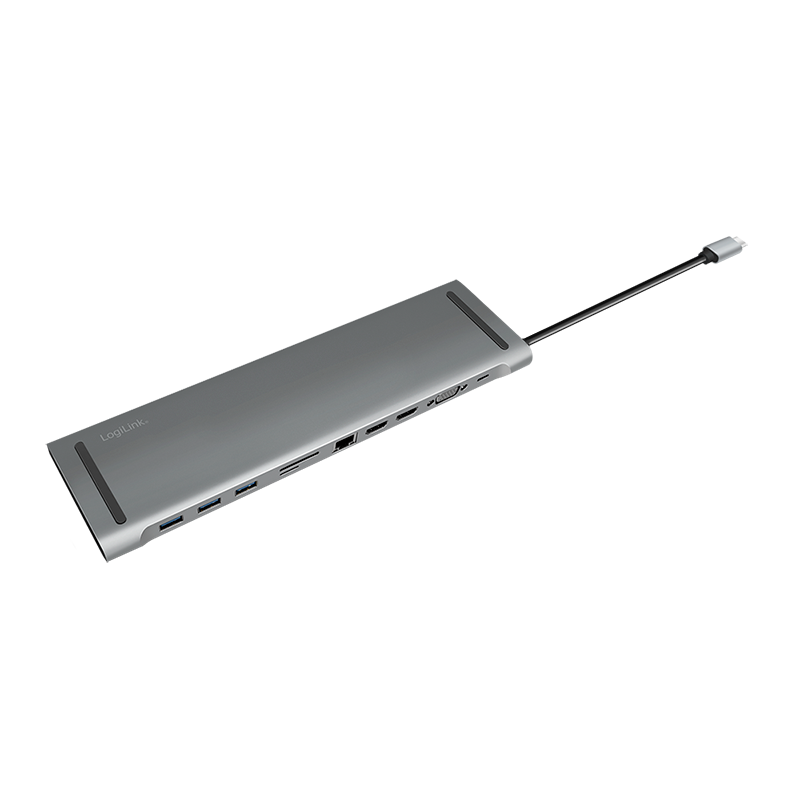 Logilink Dockingstation USB 3.2, 2x HDMI 11-Port, PD5, schw.