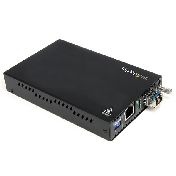 STARTECH.COM LWL / Glasfaser Medienkonverter - 1000 Mbit/s Gigabit Ethernet Medienkonverter LC 550m - 1000Base-LX Multimode