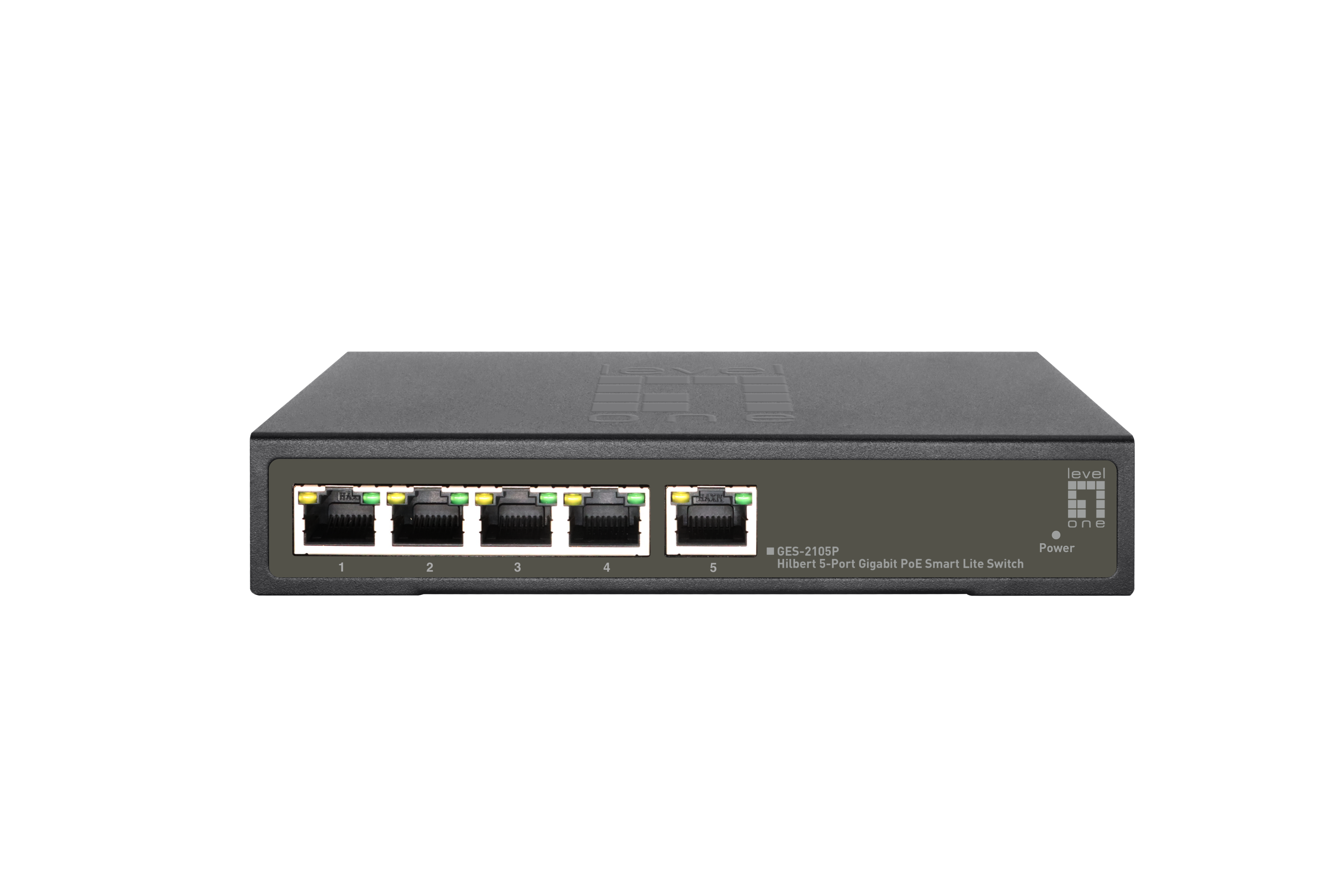LevelOne PoE+Switch 4xGE PoE/1xGE 65W Hilbert SL managed