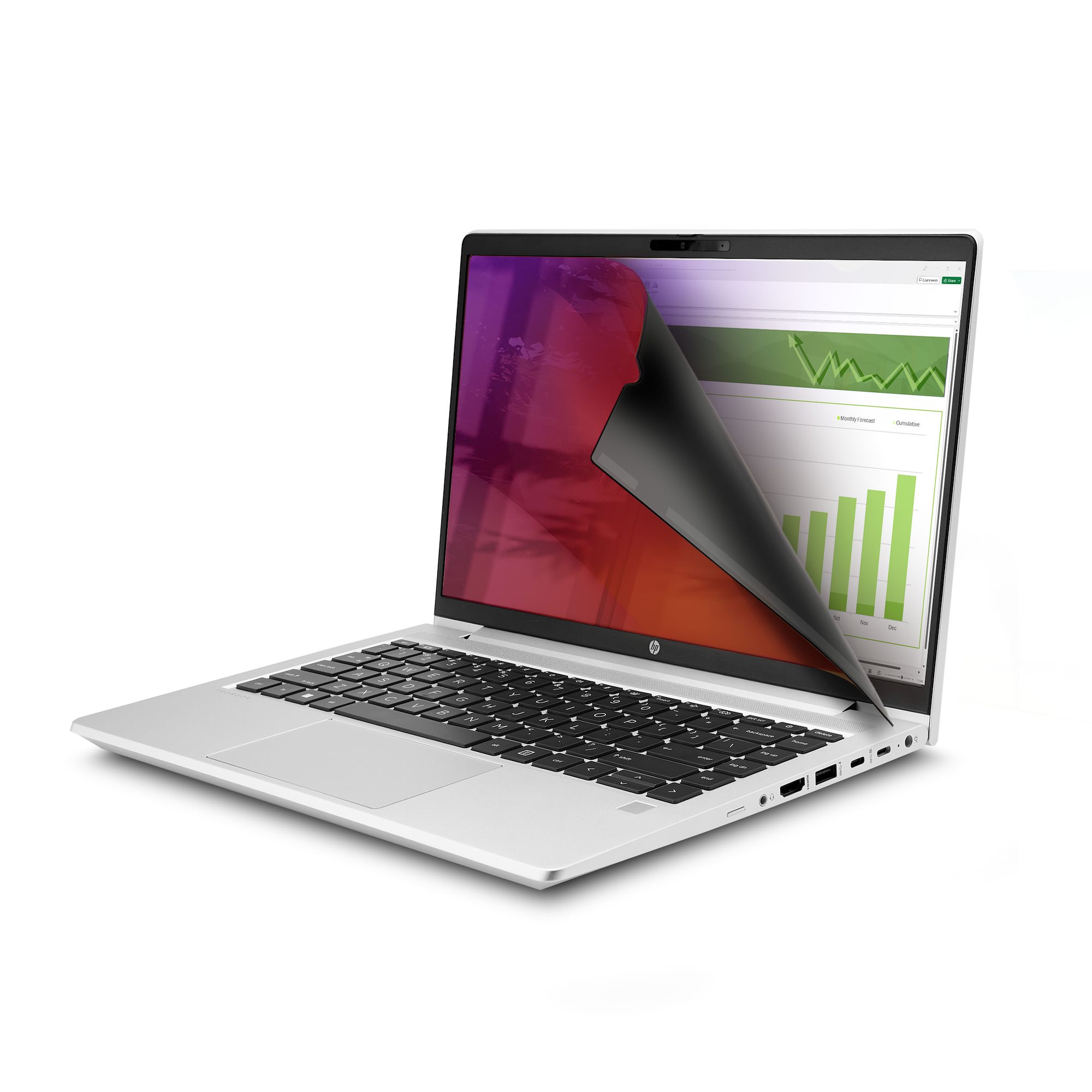 STARTECH.COM 35,56cm 14Zoll 16:9 Laptop Blickschutzfolie Doppelseitiger Laptop Goldfilter mit Erhöhtem Sichtschutz +/- 30 Grad
