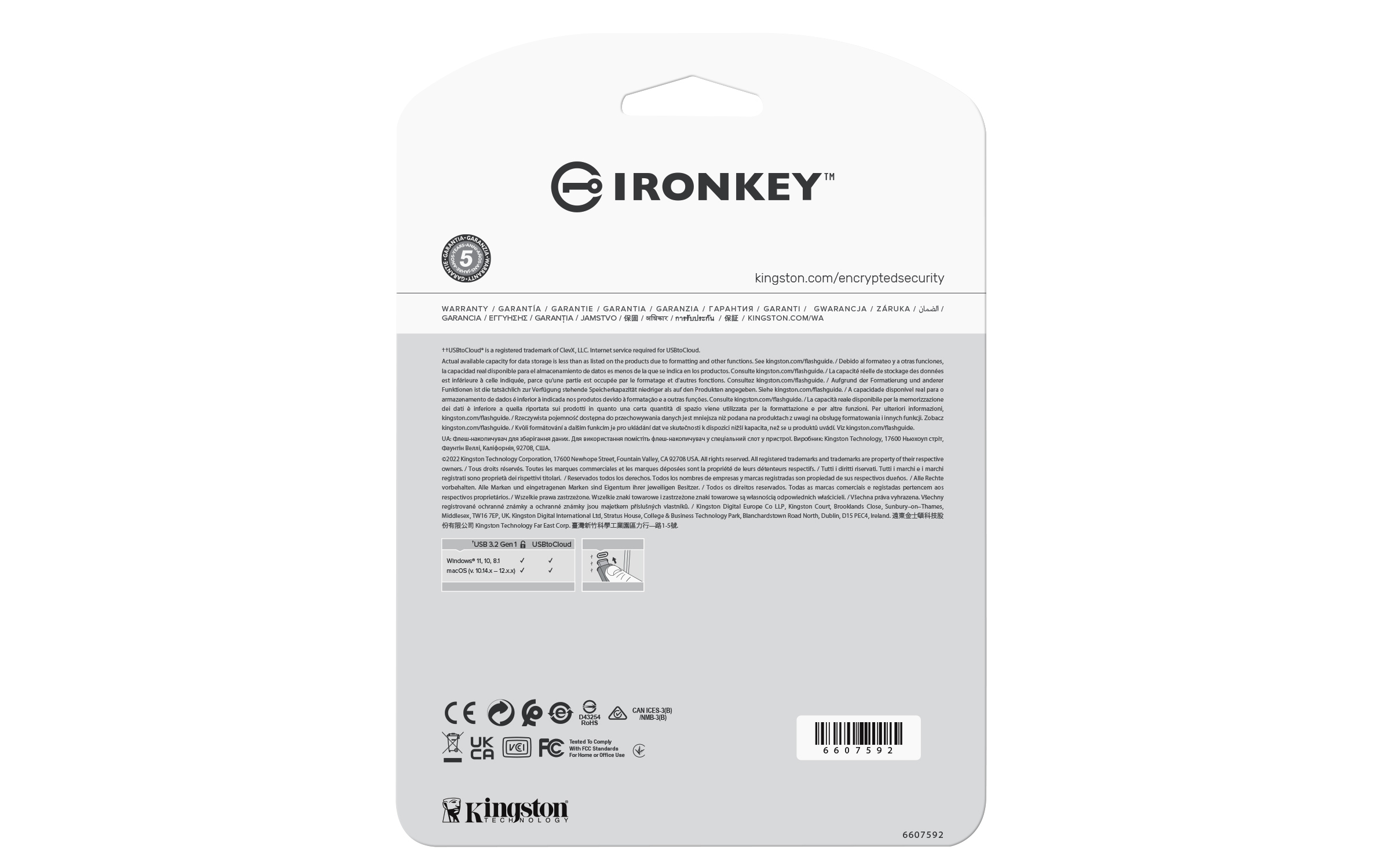 IronKey Locker+ 50 64 GB, USB-Stick