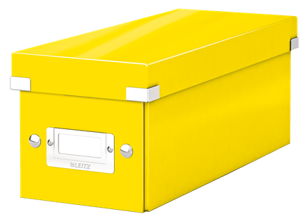 LEITZ CD-/DVD-Box Click & Store gelb, 1 St.