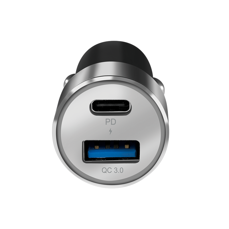 Logilink USB Kfz Ladeadapter 2Port 1xUSB-C PD,1xUSB-A QC,36W