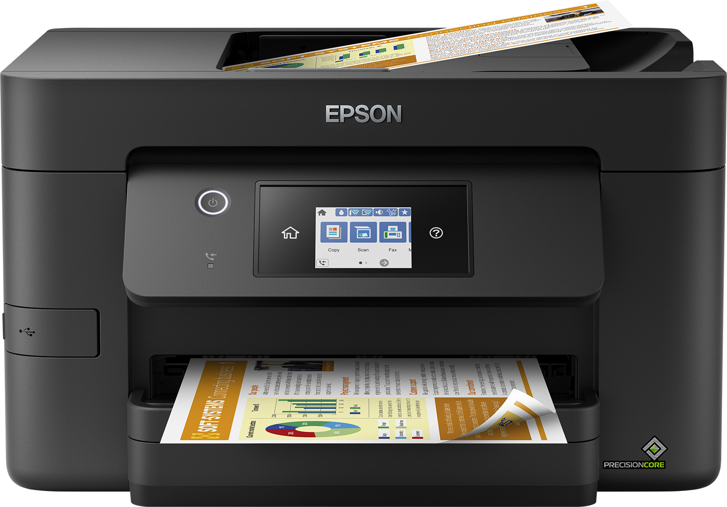 EPSON WorkForce Pro WF-3820DWF 4 in 1 Tintenstrahl-Multifunktionsdrucker schwarz