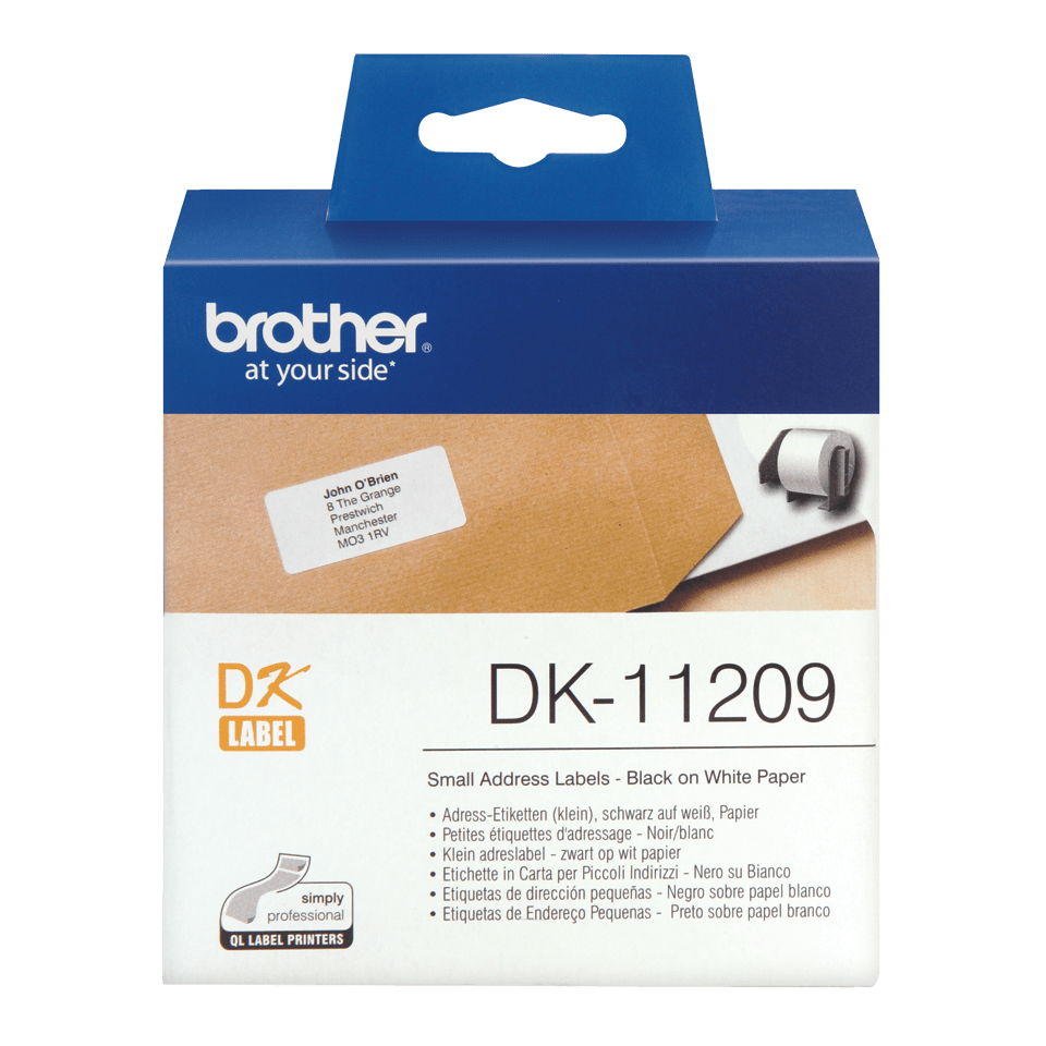DK SINGLE LABLE ROLLS F/ QL-500/550 800PCS/RL 29X62MM