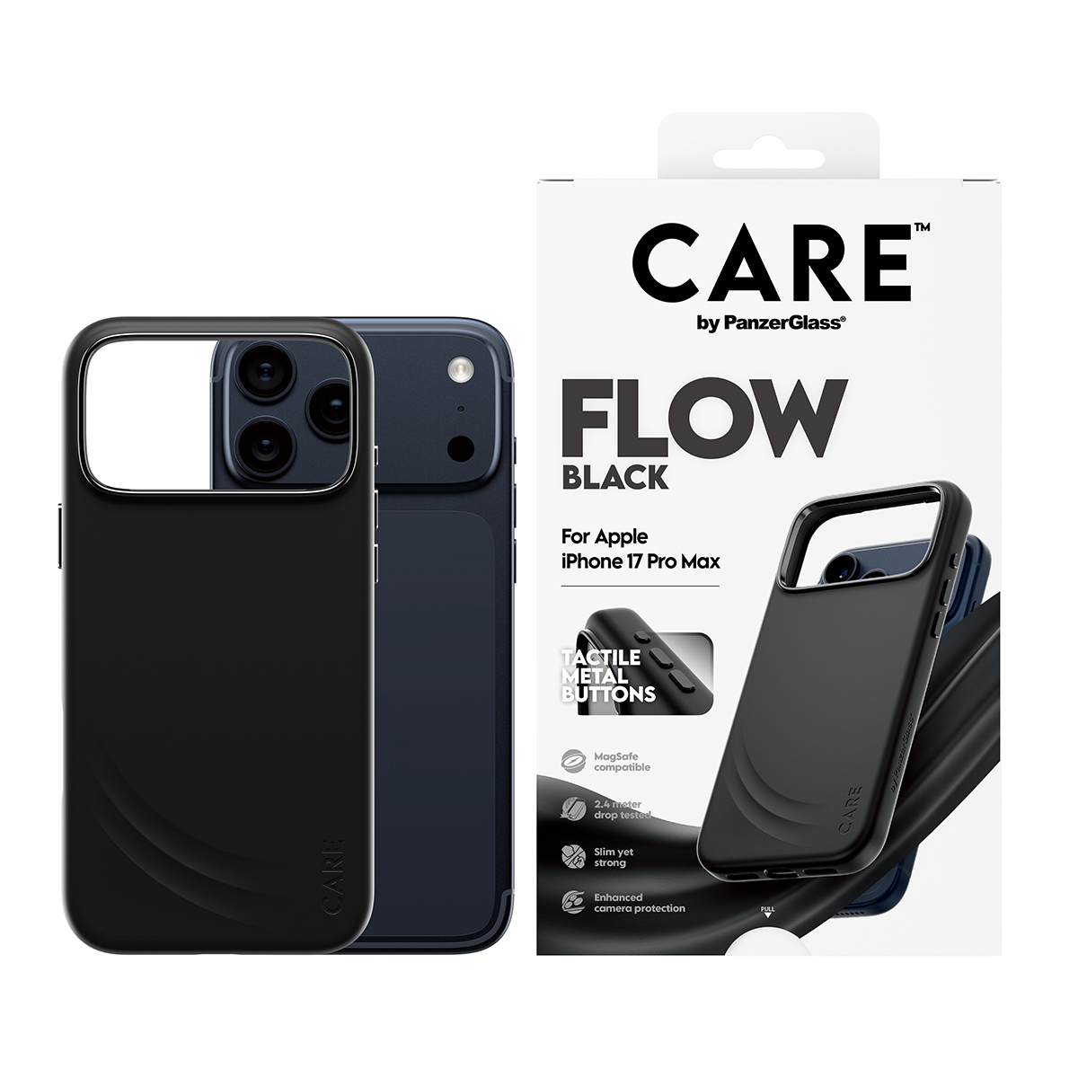 CARE BY FEATURE FLOW CASE BLACK W. MAGSAFE IPHONE 17 PRO MAX