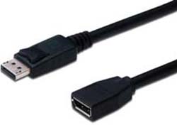 DIGITUS DisplayPort Verlängerungskabel DP 2m 8K schwarz